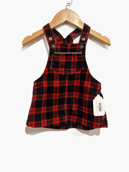 Osh Kosh Red + Black Plaid Dress - 9m