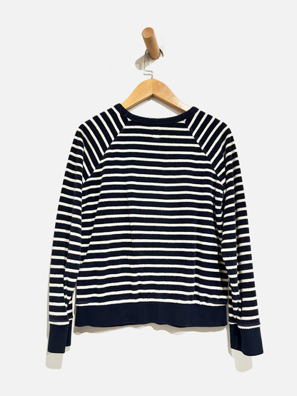 Gap Kids Terry Cloth Long Sleeve Pullover Rainbow Embroidery - L (10yrs)