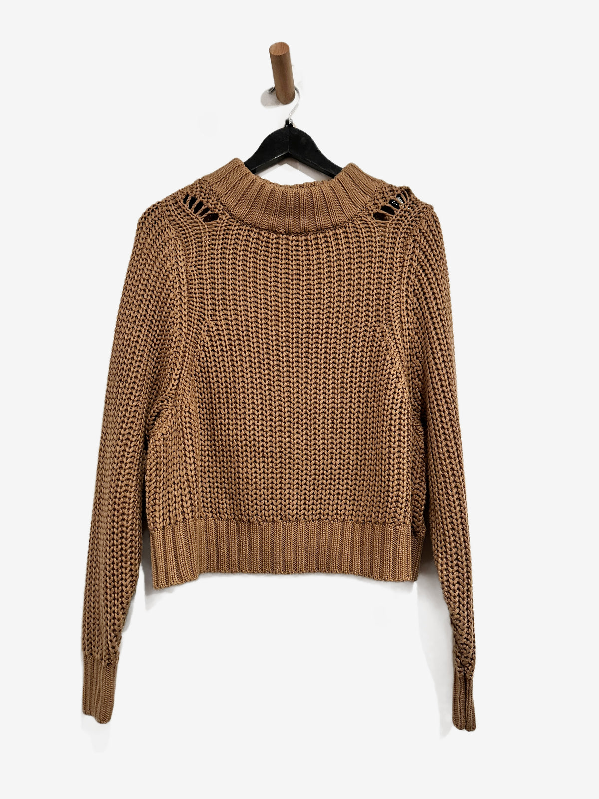 dRA Los Angeles Maisie Chunky Knit Sweater in Tan - Small