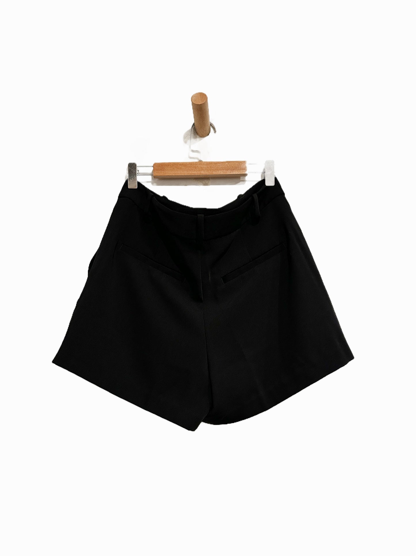 Madewell Black Easy Pleated Trouser Shorts - 00