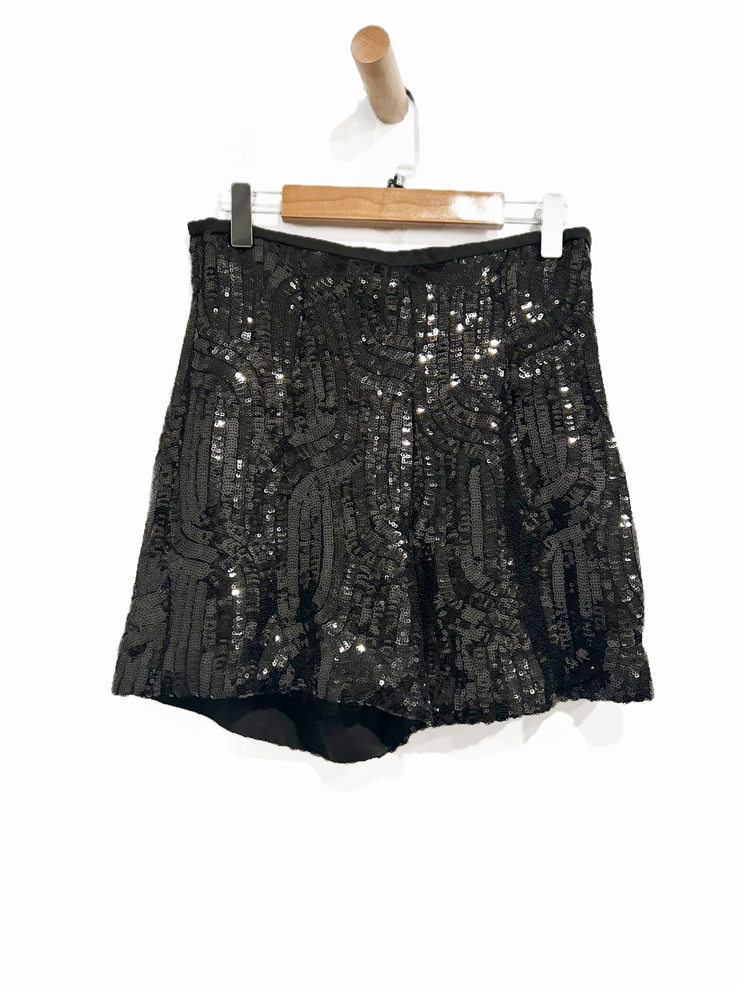 Zara Black Sequin Shorts - XS