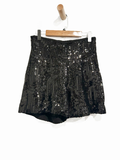 Zara Black Sequin Shorts - XS