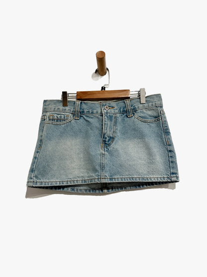 John Galt Denim Mini Skirt