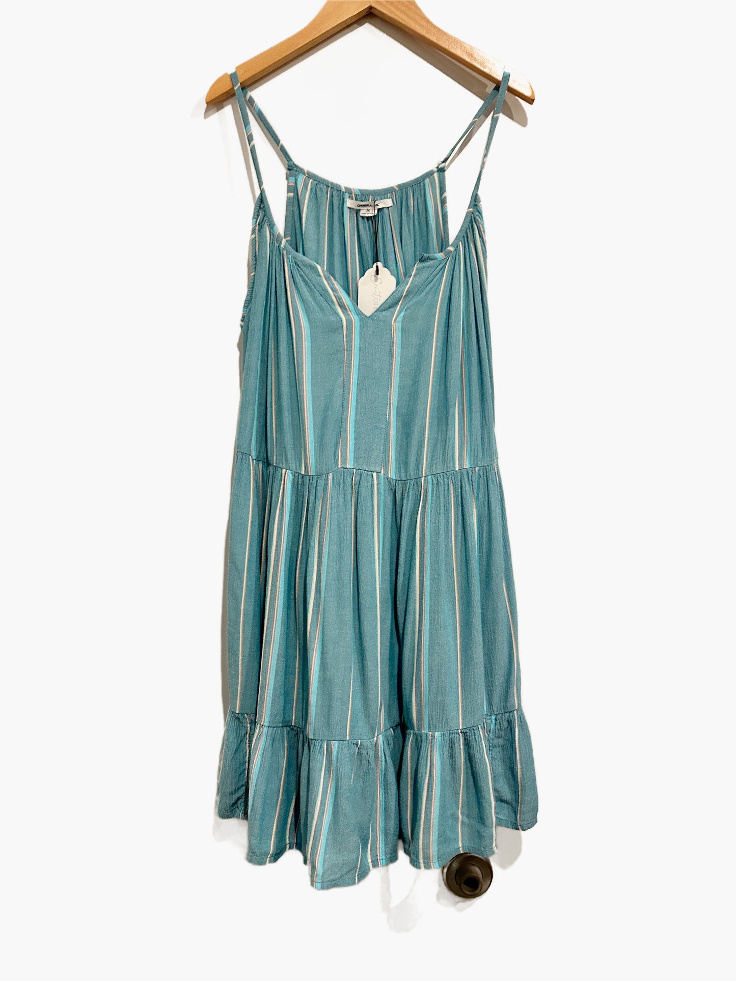 O’Neill Cheri Stripe Tiered Cover-Up Dress in Blue Moon - Medium