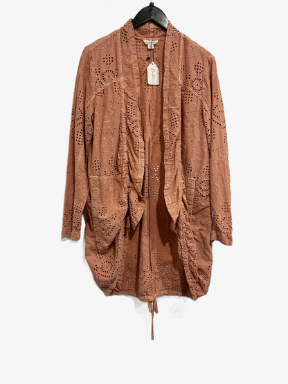 Sundance Moonlight Eyelet Jacket in Terracotta - Large