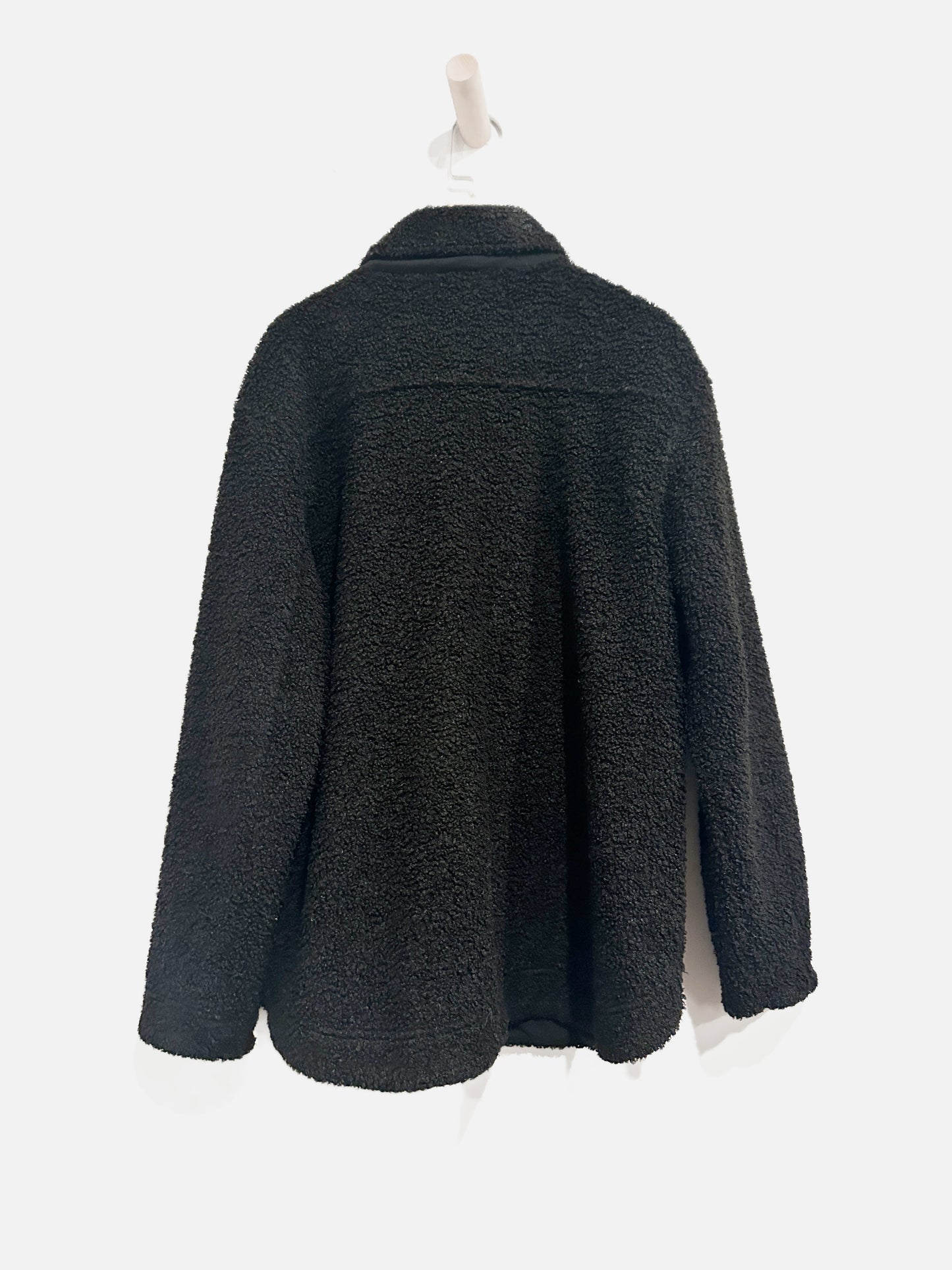 Banana Republic Factory Black Shearling Jacket - Small