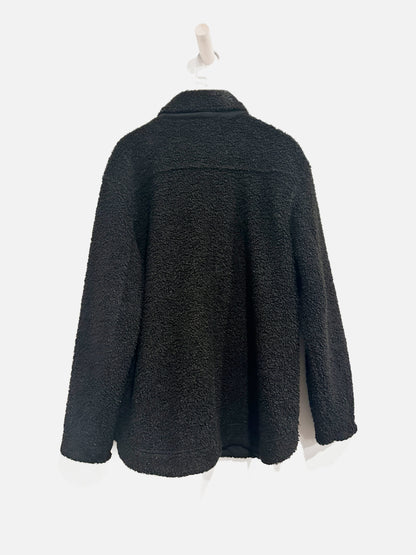 Banana Republic Factory Black Shearling Jacket - Small