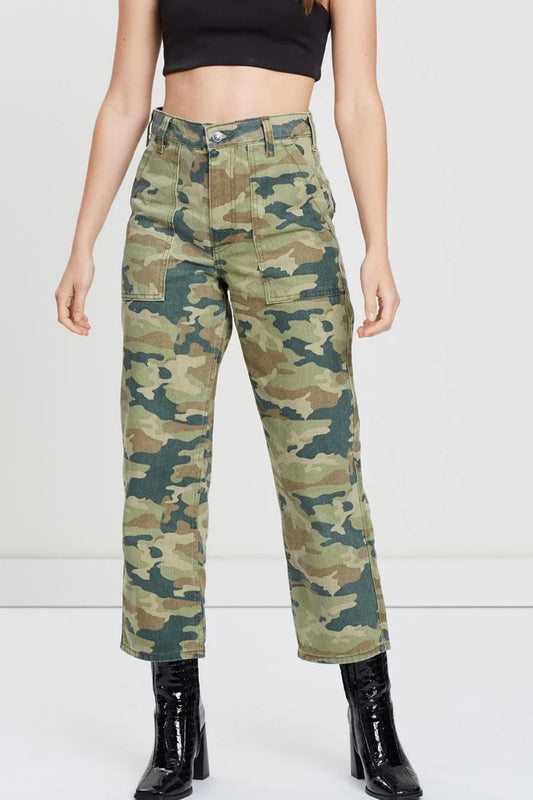 Free People Camo Utility Pants - 28