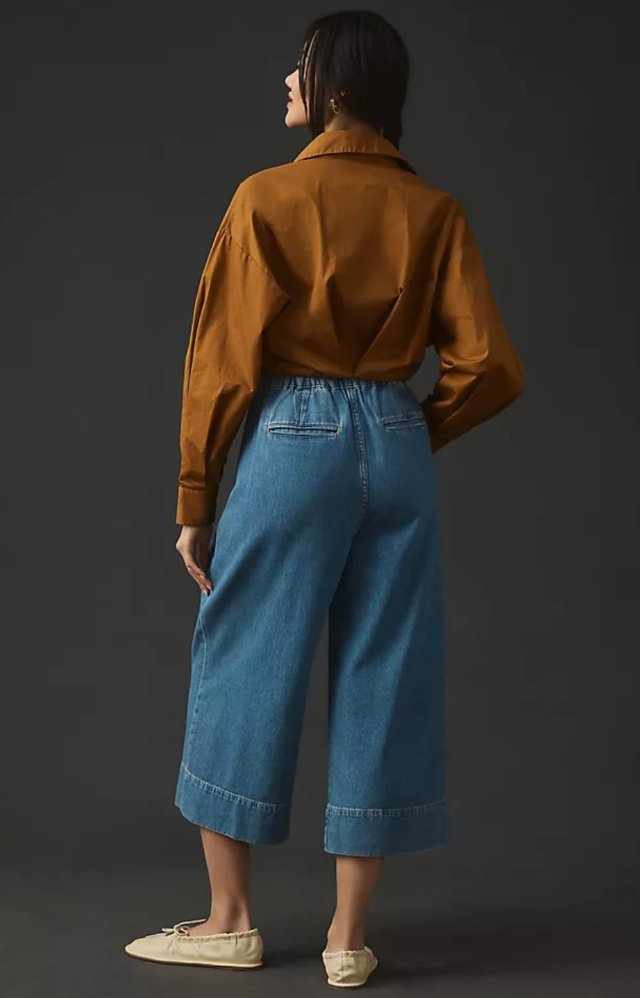 Anthropologie High Rise Pleated Culottes - 28