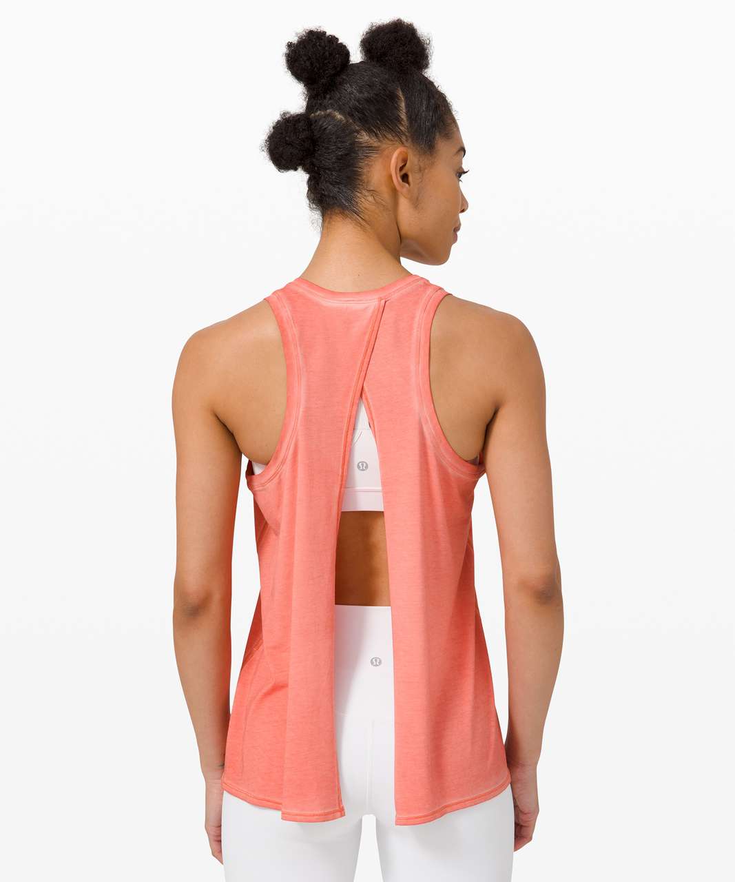 Lululemon All Tied Up Tank in Sublimado Pigment Dye Rustic Coral - Small