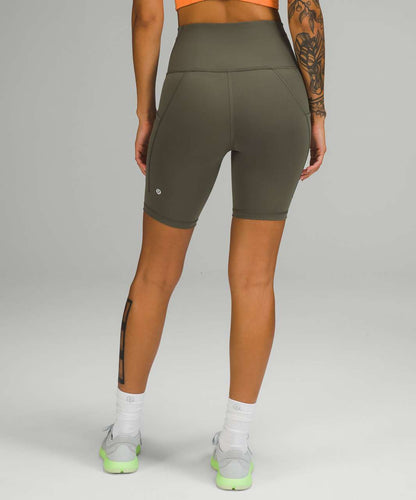 Lululemon Wunder Train High-Rise Short with Pockets 8" in Carob Brown - 6