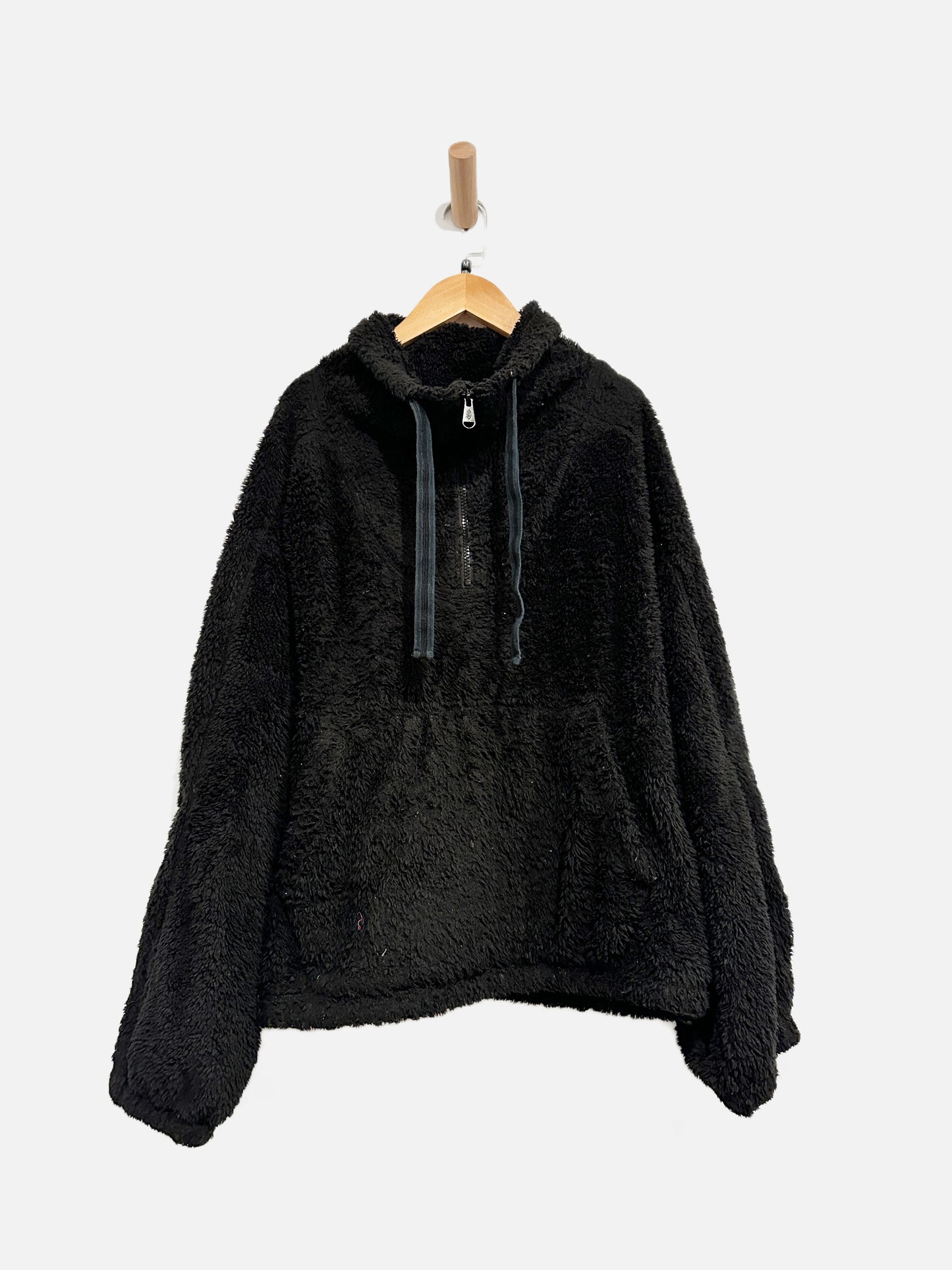 Free People Movement Big Sky Black Teddy Pullover - Medium