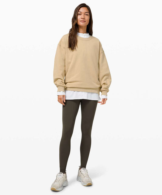 Lululemon Perfectly Oversized Tan Crewneck - 6