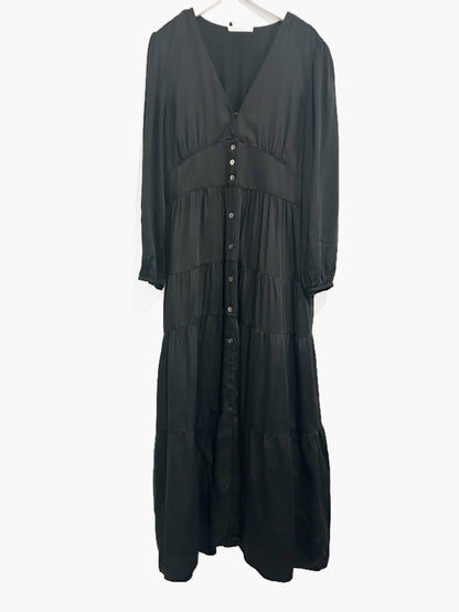 Marine Layer Maeve Maxi Dress in Black - Medium
