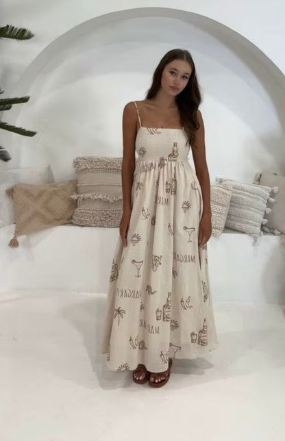 By Frankies NWT Cream Margarita Maxi Dress - XS