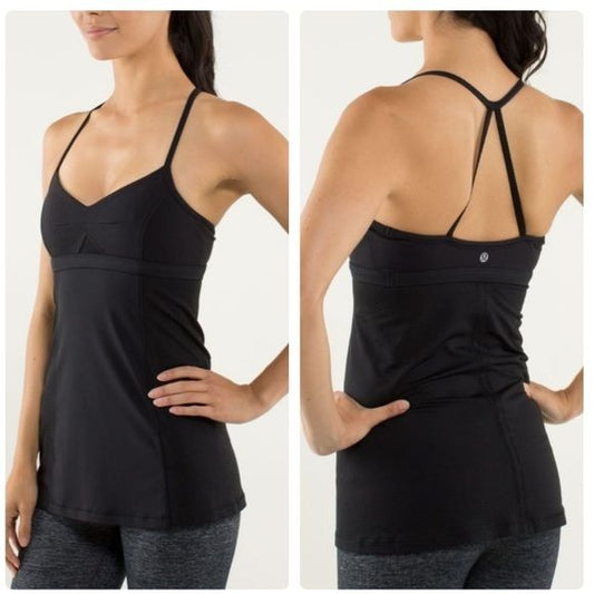 Lululemon Bend & Flow Tank in Black Size 4