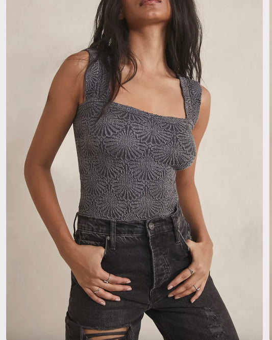 Free People Gray Love Letter Cami - XS/S