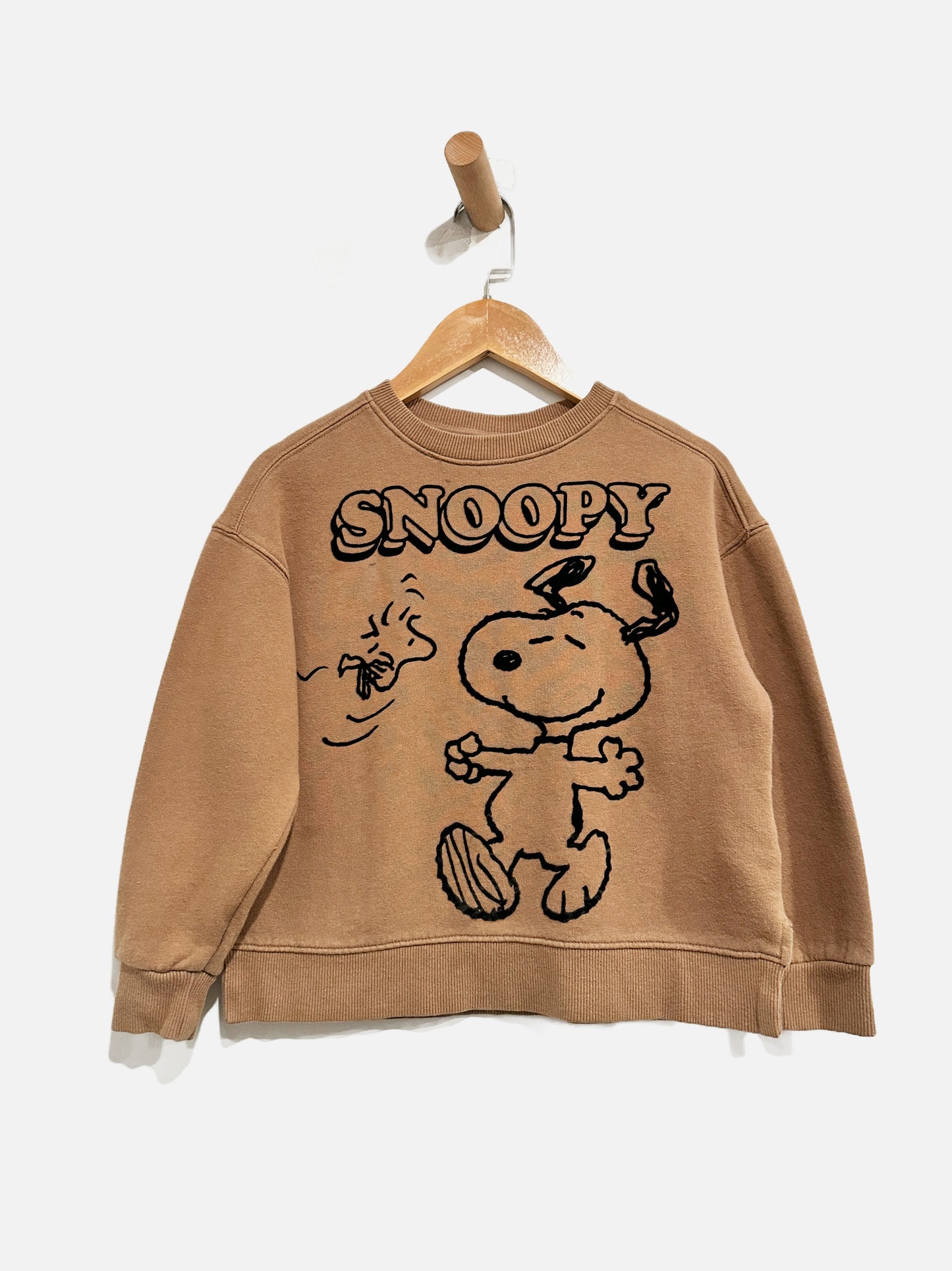 Zara Peanuts Brown Graphic Sweatshirt - 8