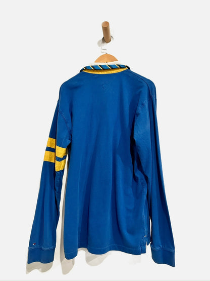Tommy Hilfiger Boy's Blue & Yellow Rugby - XL