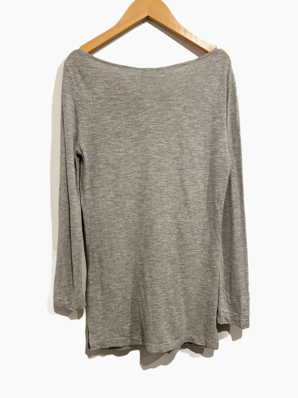 Marine Layer Black and White Stripe Boat Neck LS Top - XS