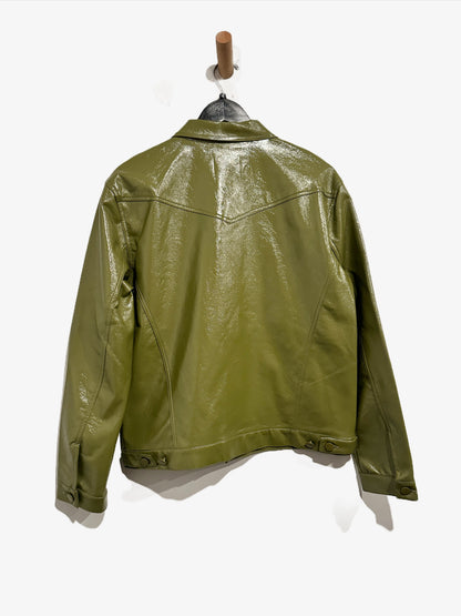 Industry Green Patent Leather Jacket - Medium