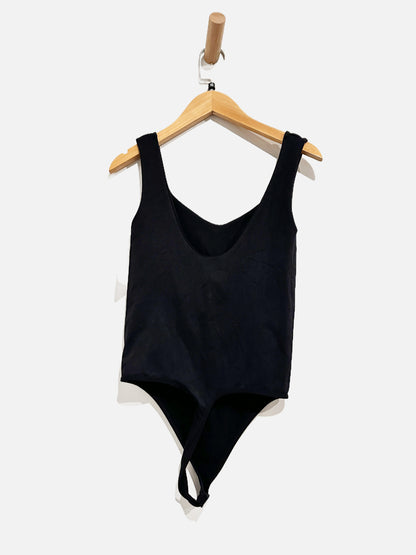 Free People Clean Lines Black Bodysuit - XS/S