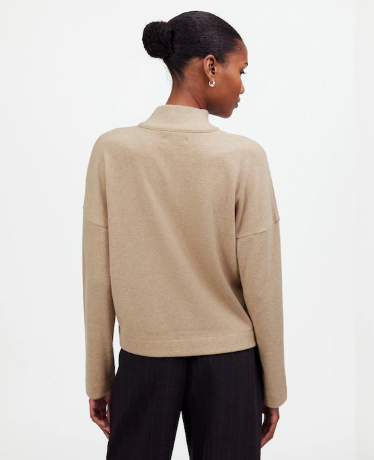 Madewell Taupe Quarter Zip - Medium