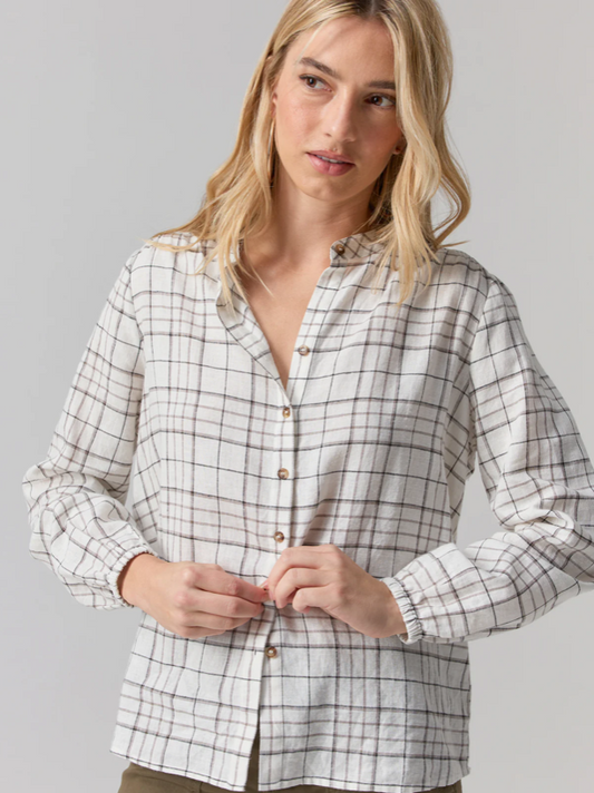 Sanctuary As You Are Button Up in Window Pane - XS