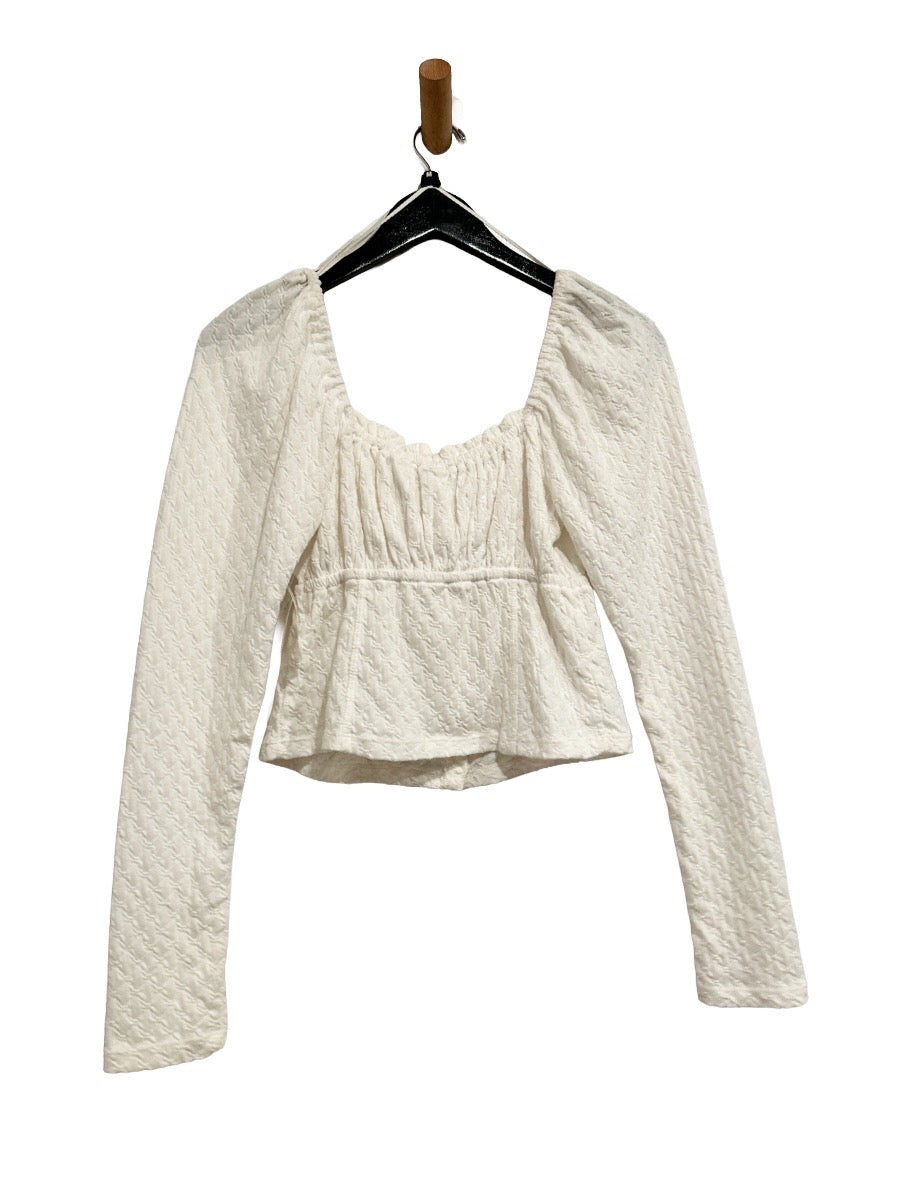 NWT Free People Ladybug Long Sleeve Top in White - Medium