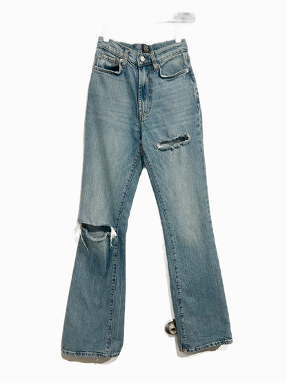 Urban Outfitters BDG High Rise Flare Distressed Jeans - 24