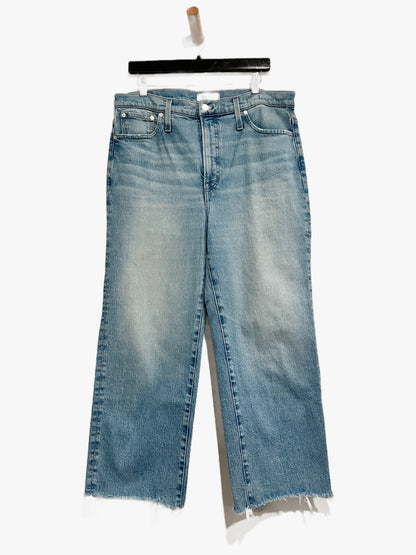 Madewell The Perfect Vintage Wide-Leg Crop Jean in Catlin Wash - 32
