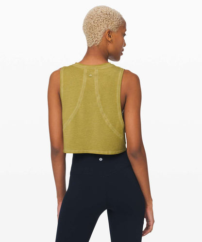Lululemon Muscle Love Crop Tank in Washed Grape Leaf