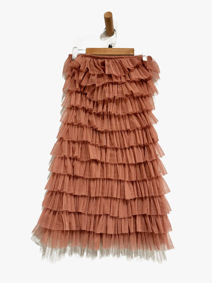 Nasty Gal Tulle Bandeau Mini Dress in Mink - 6
