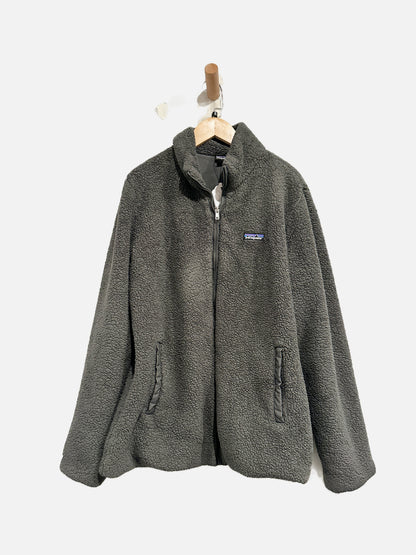Patagonia Women’s Los Gatos Grey Sherpa Zip Up - XL