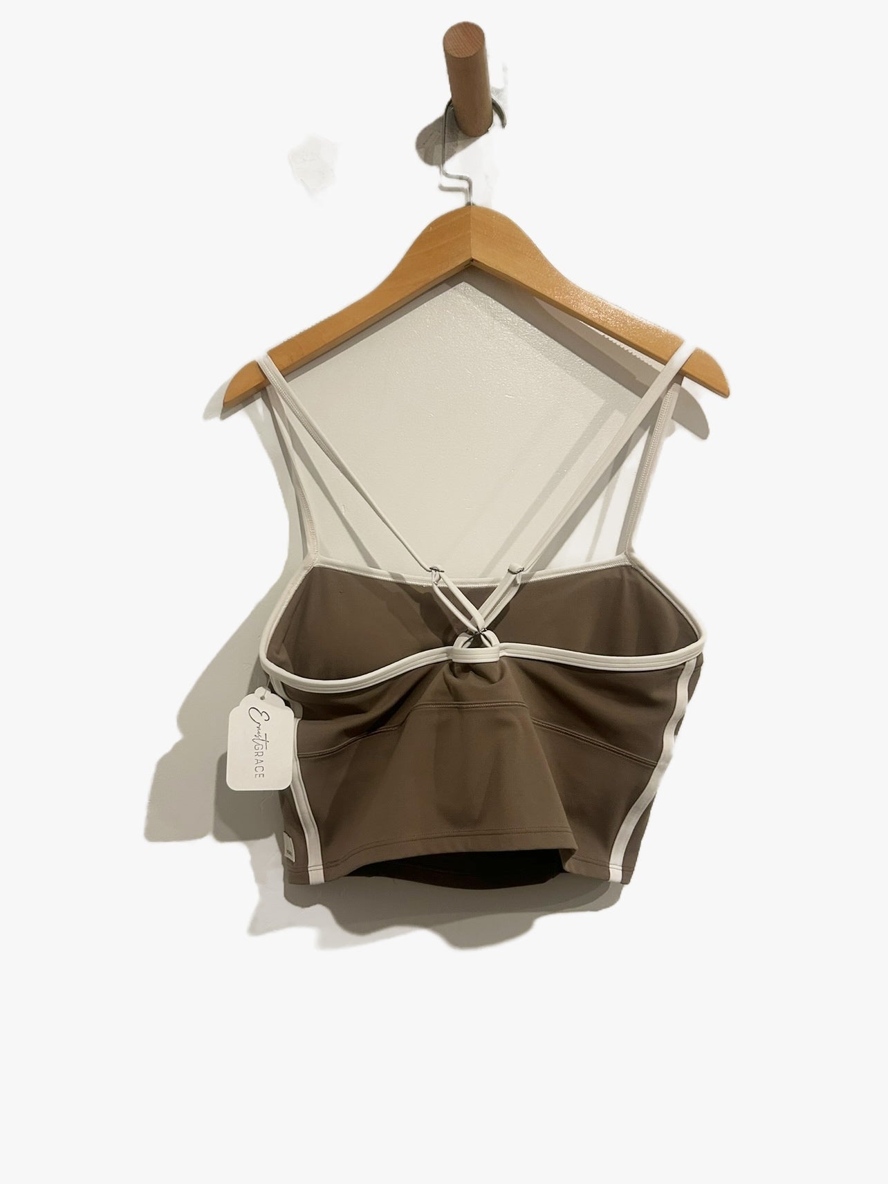 Vuori All The Feels Corset Tank in Taupe