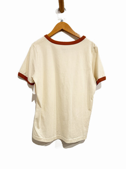 Wrangler White Ringer Tee - Medium
