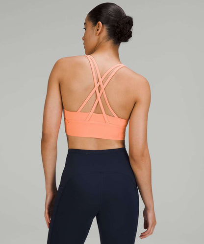 Lululemon Energy Longline Orange Sports Bra - 4
