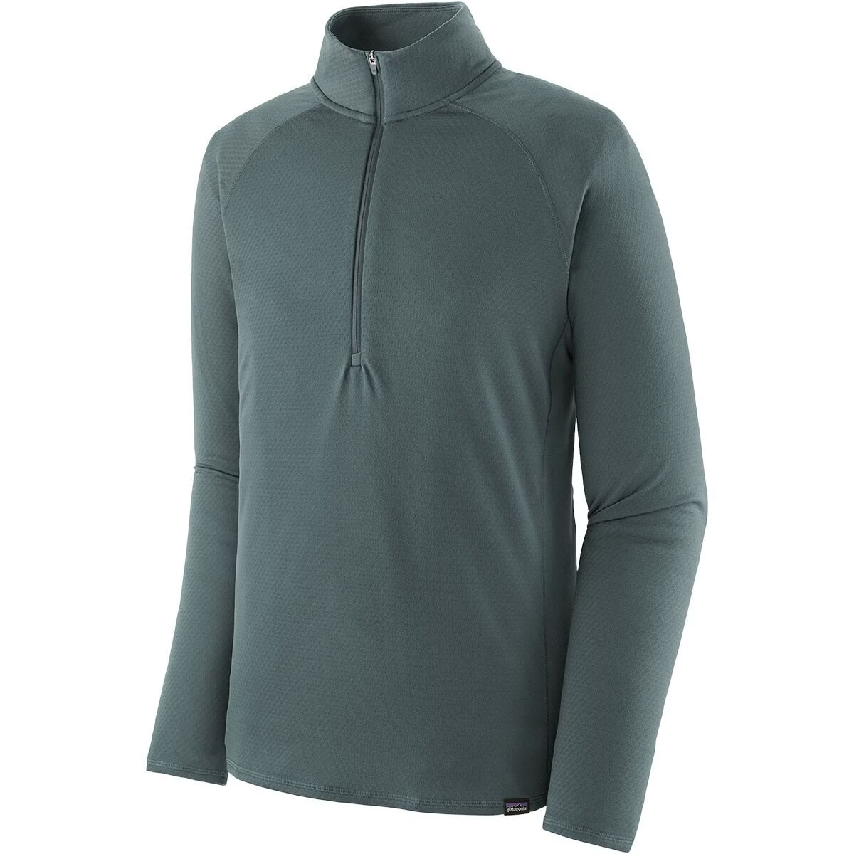 Patagonia Men’s Green Capilene Midweight Zip Neck Top - Medium