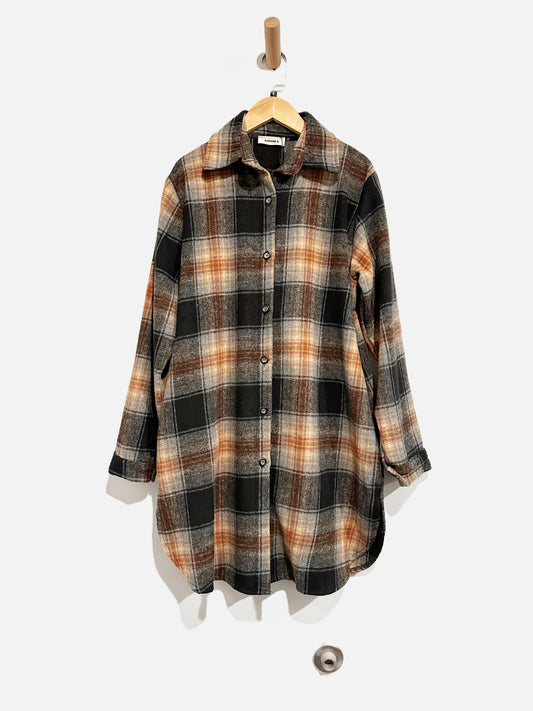 Adora Plaid Shacket - Small