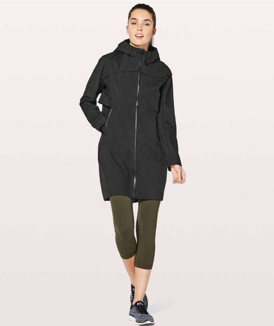 Lululemon Cloud Crush Black Rain Jacket - 4