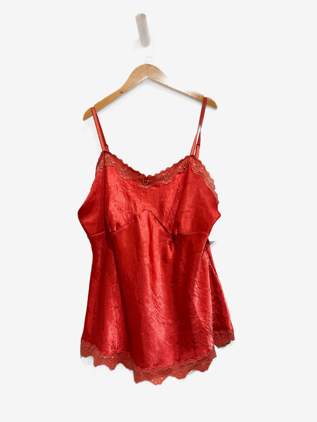 Pink Y2K Beaded Tank - XL