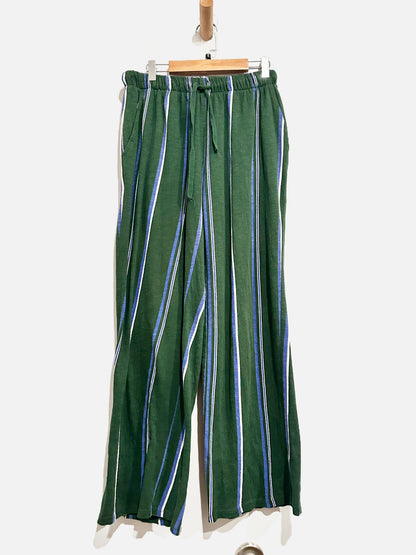 Urban Outfitters Green Stripe Pants - Small