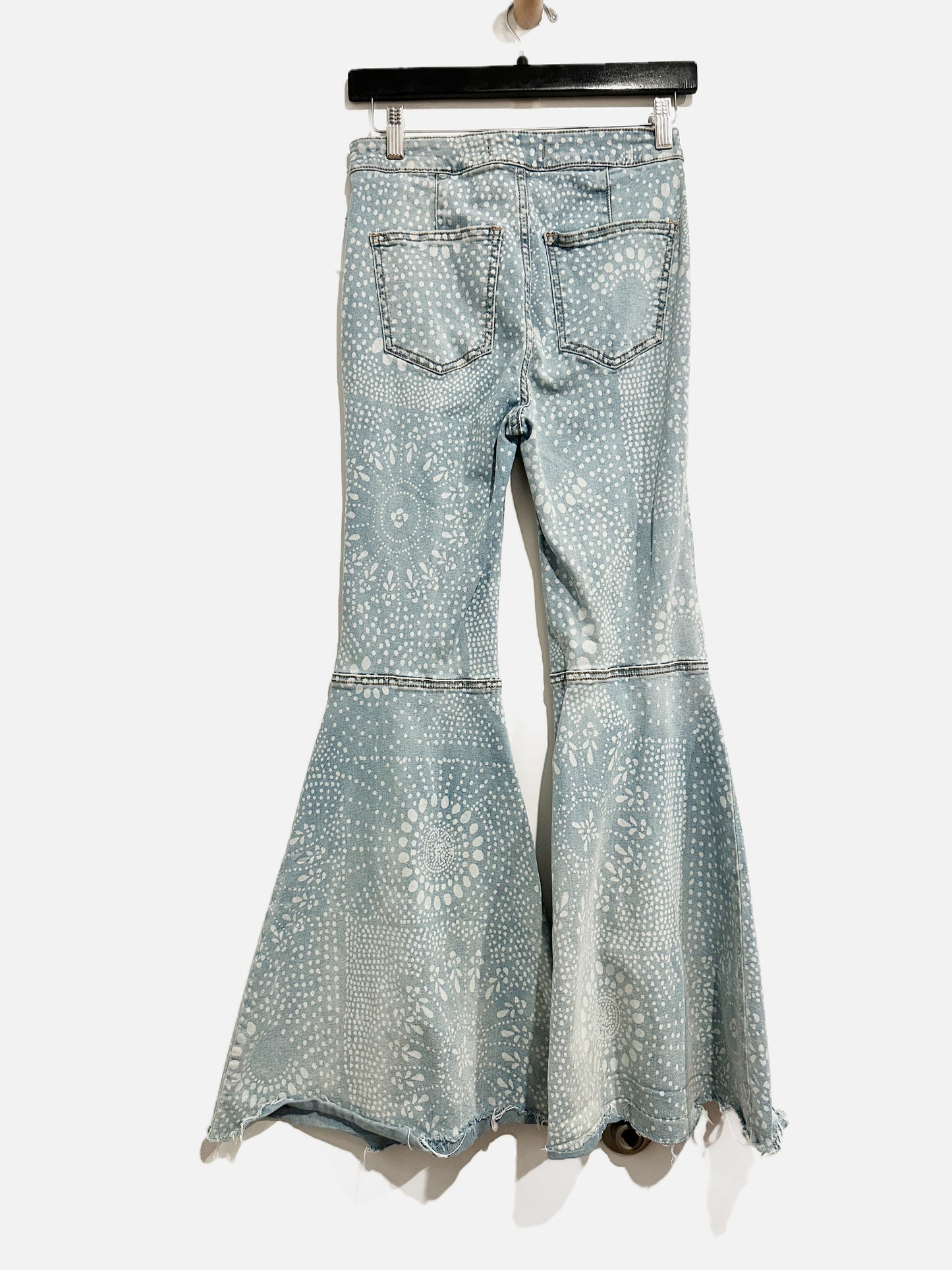 Free People Just Float On Geo Printed Flare Jeans - 26
