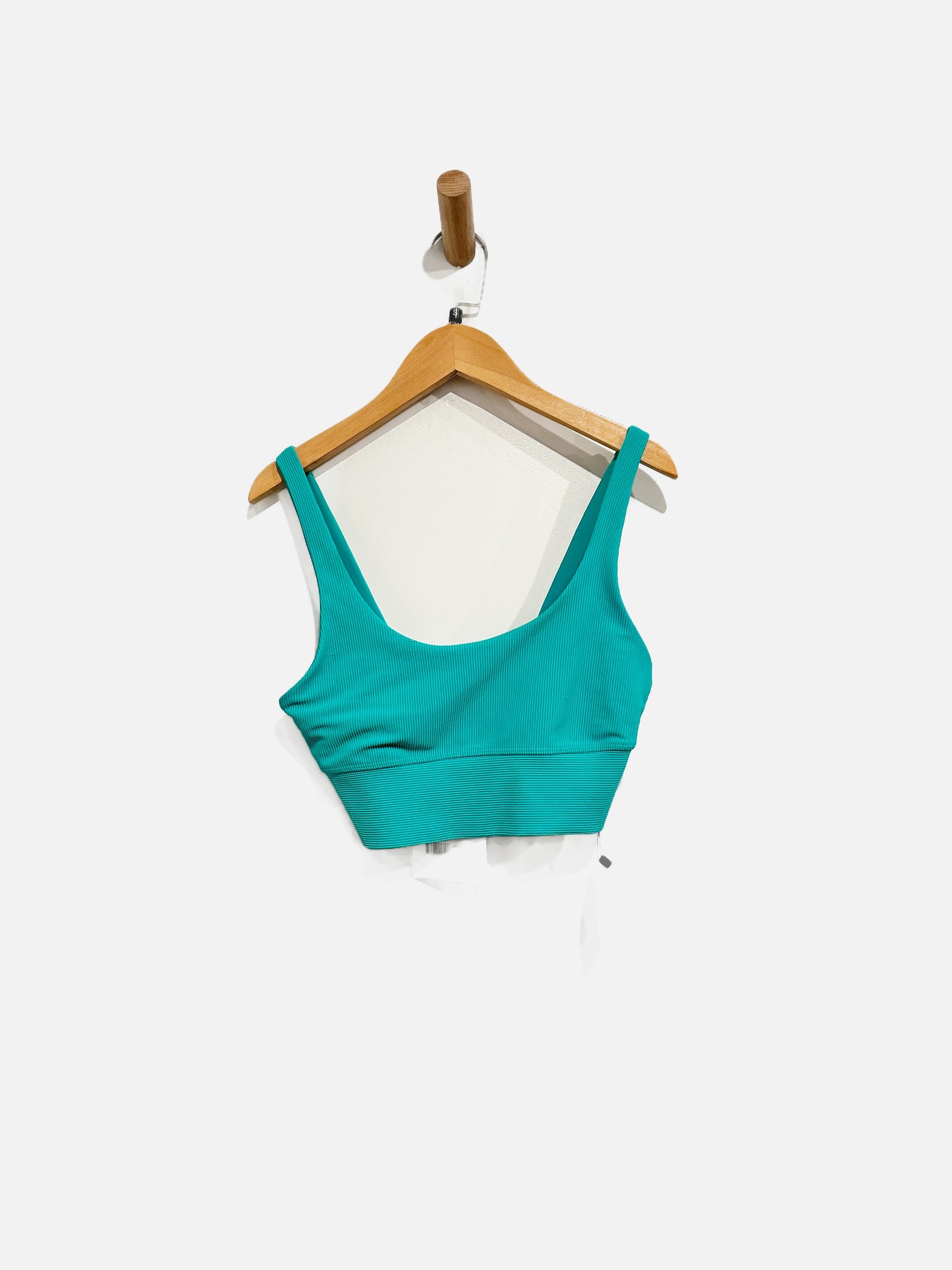 Beach Riot Green Ribbed Sports Bra - Small