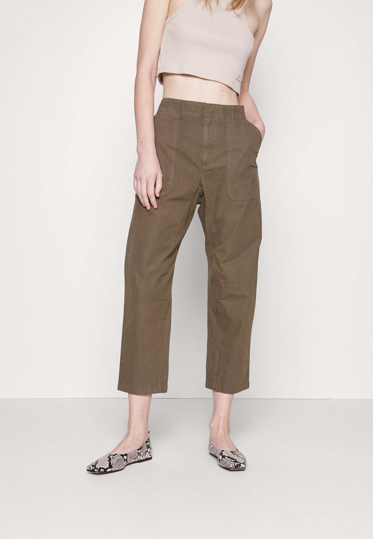 Rag & Bone Leyton Workwear Pant in Olive Green - 6