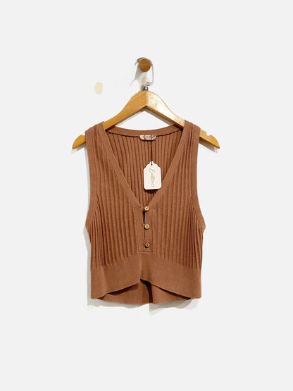 Free People Ribbed Sweater Tank - XS