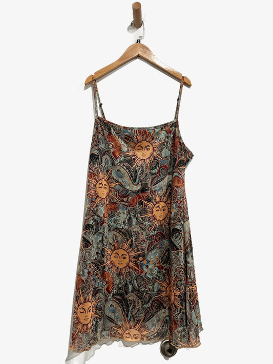 Green Sun Mesh Mini Dress - XXL