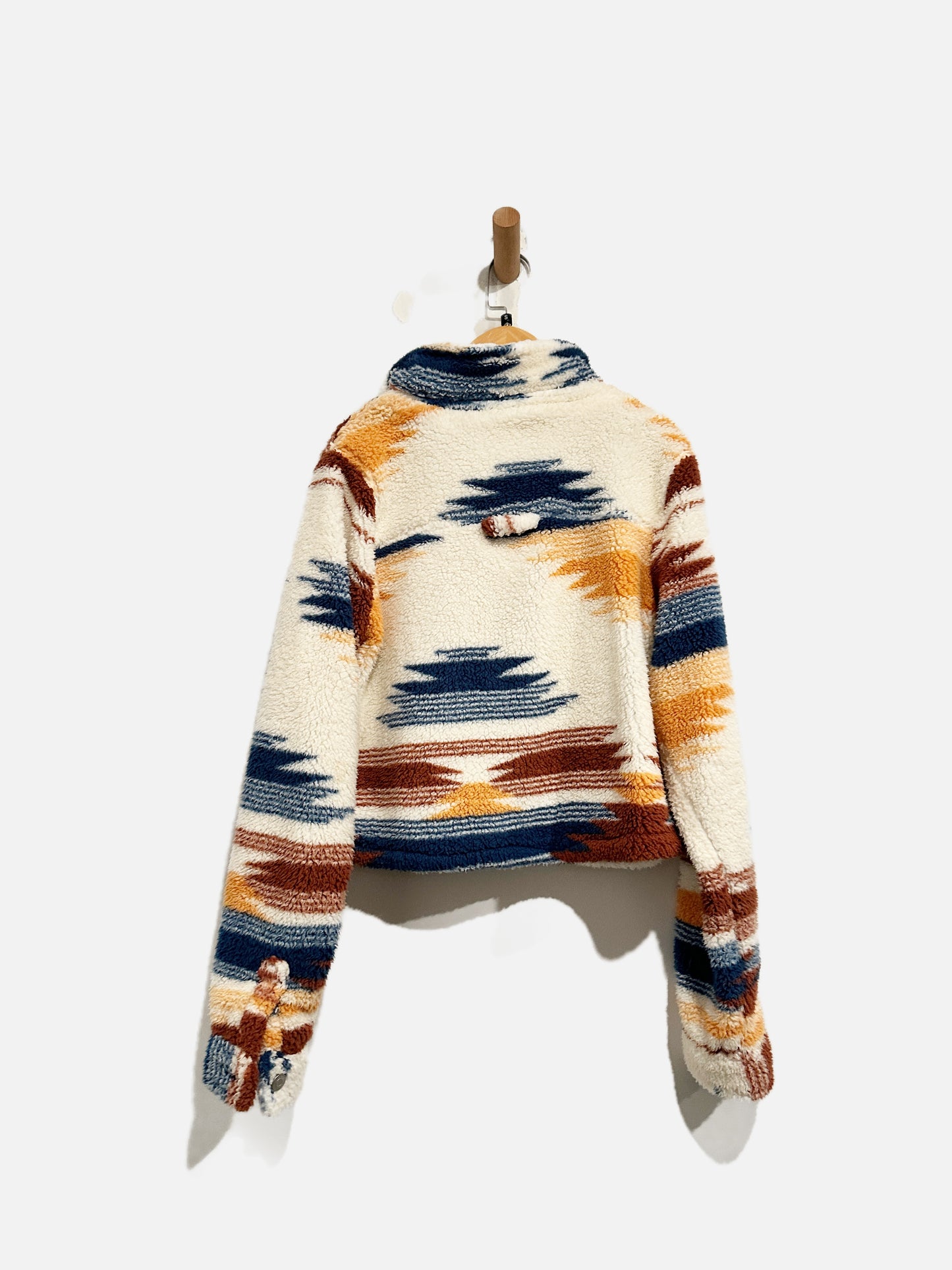 Stoosh Cream Blue/Brown Jacket - Small