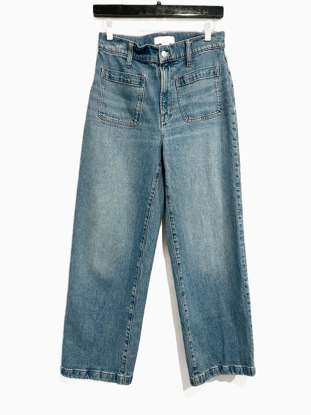 Madewell The Emmett Wide-Leg Jean: Patch Pocket Edition in Lakecourt Wash - 27