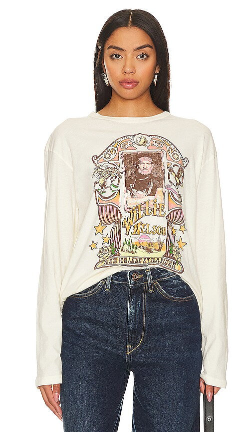 Daydreamer Willie Nelson Red Headed Stranger LS Tee
